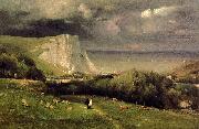 George Inness Etretat oil painting artist